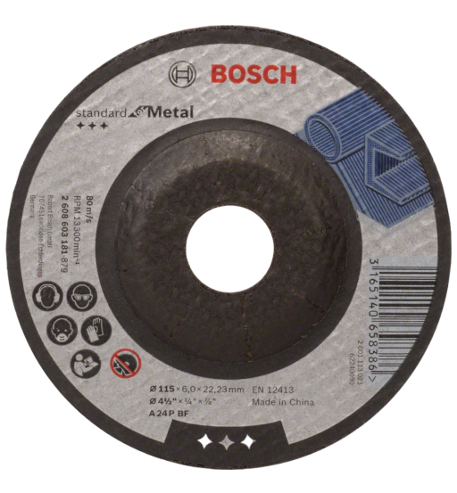 Bosch Grinding Disc Metal 4.5"