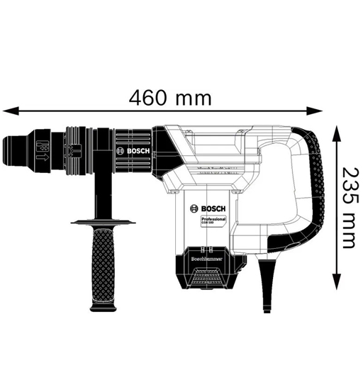 Bosch Gsh 500 Professional Demolition Hammer With SDS Max – view 2