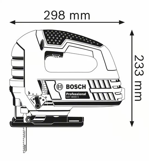 Bosch Gst 8000 E Professional Jigsaw – view 2
