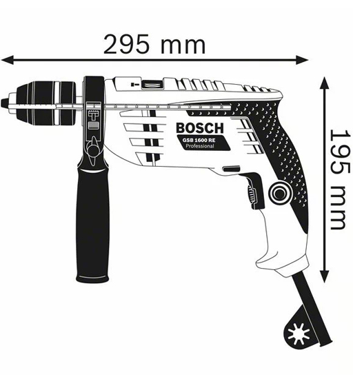 Bosch Impact Drill 16MM #Gsb16re – view 2