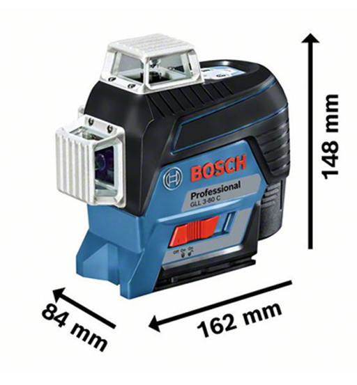 Bosch Line Laser Level #0601063r01 #Gll3 – 80c+Bt150 – view 2