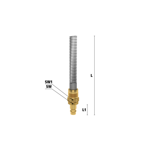 Brass Plug With Spring 8x12MM Ludecke – view 2