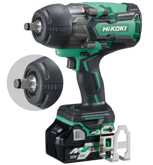 Codless Impact Wrench,36V,2.5ah,1050nm,12.7MM(1/2") Square Drive,Brusless – Hikoki
