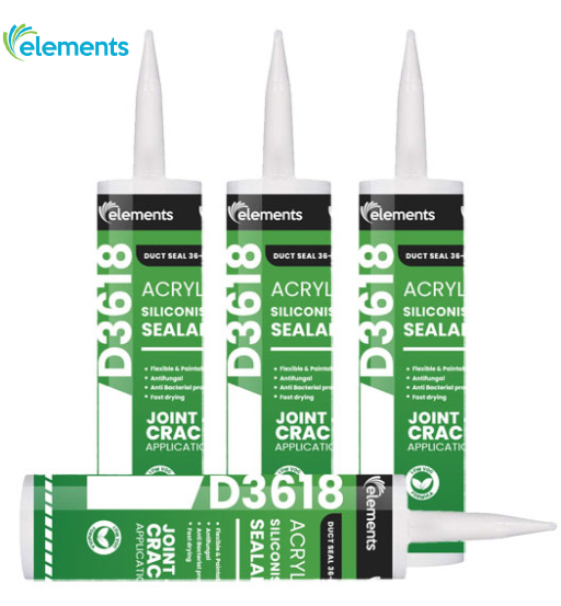 Elements D3618 Acrylic Sealant – Grey Color