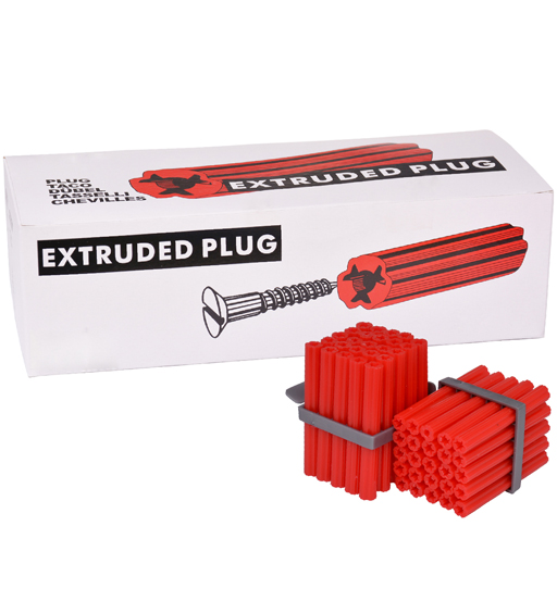 Extruded Plug Red 6x50