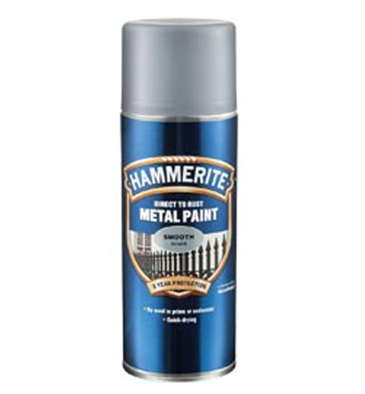 Hammerite Aerosol Metal Paint Smooth White 400ml