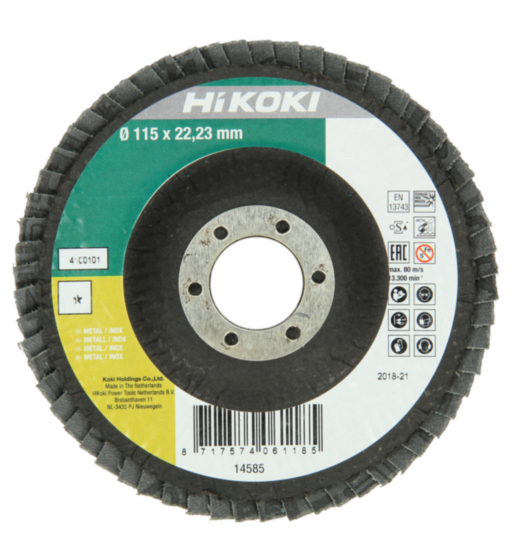 Hik Flap Disc 115x22.23 #80 Flat Alumina – Oxide Metal
