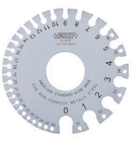 Insize Sheet Metal Gage 0 To 36 #4809