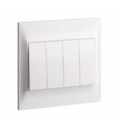Legrand Switch 10ax 4g 1W Big Rocker Bel