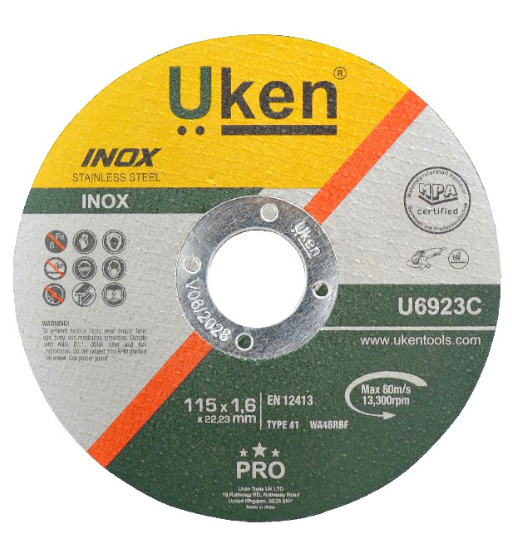 Pro Cutting Disc Inox 4.5"X1.6MM – Uken