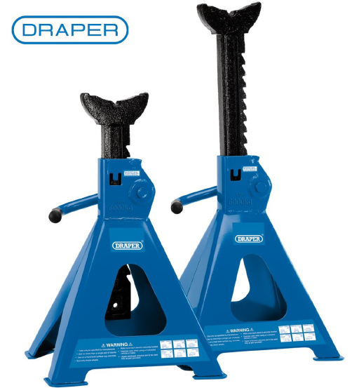 Ratcheting Axle Stands 6 Ton (Pair) Draper