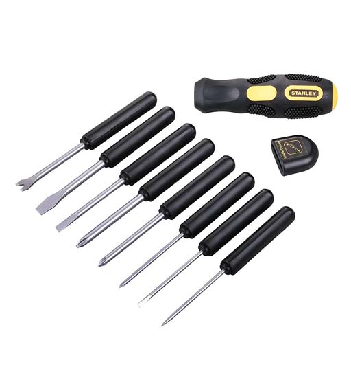 Stanley 9 – Way Screw Drivers Set