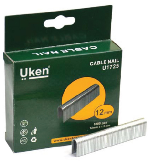 Uken Stapler Pin U Type 12MM(Cable Pin) For U1700